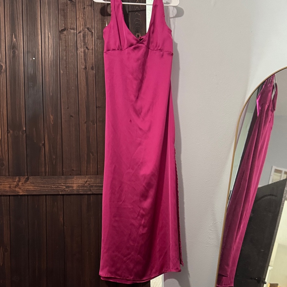Princess Polly Elegant Pink Satin Dress